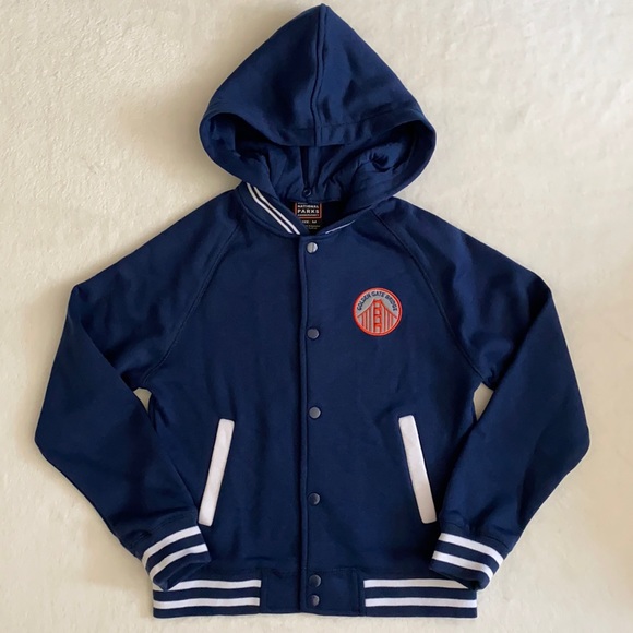 {NWT} Golden Gate National Parks Conservancy | GG Bridge Patch Bomber Jacket M - Picture 1 of 16